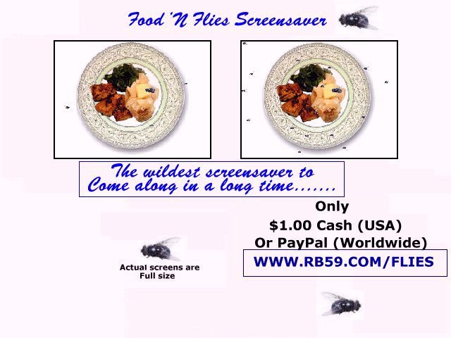Food N Flies Screensaver Screenshot